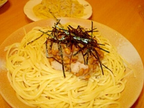 オリーブオイルと納豆で美肌効果！納豆パスタ